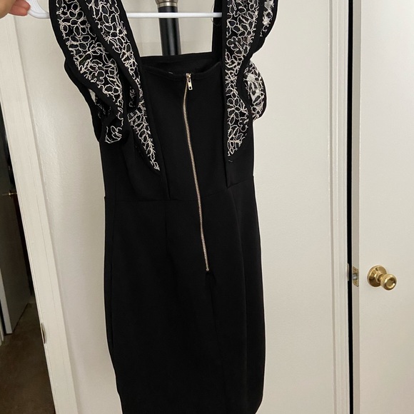 Black Ruffled Dress - Picture 2 of 4